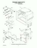 FREEZER LINER PARTS Diagram and Parts List for GB2SHDXTD02  Whirlpool Refrigerator