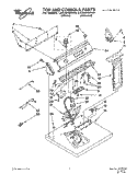 SECTION Diagram and Parts List for LEC6848AN0  Whirlpool Dryer