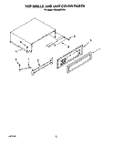 TOP GRILLE AND UNIT COVER Diagram and Parts List for KSSS48DBW00  KitchenAid Refrigerator