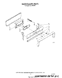 BACKGUARD Diagram and Parts List for SF314PSRW0  Whirlpool Range