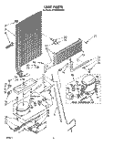 UNIT Diagram and Parts List for ET18PKXSW02  Whirlpool Refrigerator