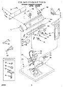 SECTION Diagram and Parts List for LER7858AN1  Whirlpool Dryer