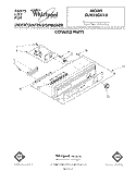 CONSOLE Diagram and Parts List for DU8550XT0  Whirlpool Dishwasher