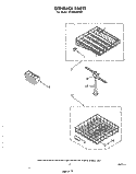 DISHRACK Diagram and Parts List for DP3840XPN0  Whirlpool Dishwasher