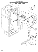 LINER Diagram and Parts List for ET22DQLDB01  Whirlpool Refrigerator
