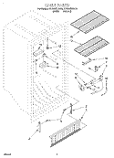 LINER Diagram and Parts List for EV200NXEN03  Whirlpool Freezer
