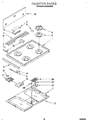 Part Location Diagram of 4362595 Whirlpool Support, Backrail (Right Hand)