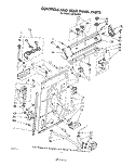 CONTROLS AND REAR PANEL Diagram and Parts List for LA5530XPW7  Whirlpool Washer