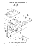 COOKTOP AND MANIFOLD , LITERATURE A Diagram and Parts List for SF0100SRW0  Whirlpool Range