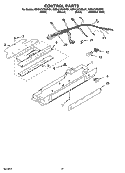 CONTROL PARTS, OPTIONAL PARTS (NOT INCLUDED) Diagram and Parts List for KSRA22CNBT01  KitchenAid Refrigerator