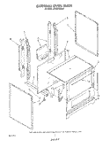 EXTERNAL OVEN Diagram and Parts List for SF3001SRW5  Whirlpool Range