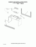 CABINET AND INSTALLATION PARTS Diagram and Parts List for GMH3174XVS1  Whirlpool Microwave