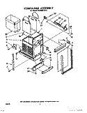 CONTAINER Diagram and Parts List for TU8000XLP0  Whirlpool Trash Compactor