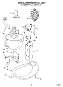 BASE AND PEDESTAL UNIT Diagram and Parts List for KG25H0XBK4  KitchenAid Mixer