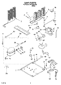 UNIT, OPTIONAL Diagram and Parts List for RT21SKXLQ00  Roper Refrigerator