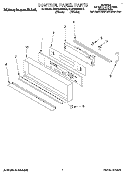 CONTROL PANEL, LIT/OPTIONAL Diagram and Parts List for KEBS246BBL0  KitchenAid Wall Oven