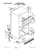 CABINET Diagram and Parts List for KTRC18KXWH30  KitchenAid Refrigerator