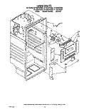 LINER Diagram and Parts List for ET16ZKYXG00  Whirlpool Refrigerator