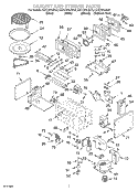 CABINET AND STIRRER Diagram and Parts List for KEHC379JSS0  KitchenAid Microwave Oven Combo