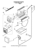 ICEMAKER PARTS Diagram and Parts List for EB9SHKXVQ04  Whirlpool Refrigerator