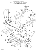 MANIFOLD Diagram and Parts List for GS395LEGT6  Whirlpool Range