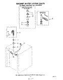WASHER WATER SYSTEM Diagram and Parts List for LT5004XMW0  Whirlpool Washer Dryer Combo