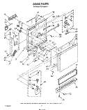 DOOR Diagram and Parts List for DU7400XS1  Whirlpool Dishwasher