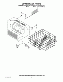 LOWER RACK PARTS Diagram and Parts List for GU2475XTVY1  Whirlpool Dishwasher