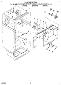 LINER Diagram and Parts List for KTRS22KAAL10  KitchenAid Refrigerator