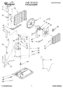 UNIT Diagram and Parts List for ACM492XX3  Whirlpool Air Conditioner