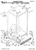CABINET PARTS Diagram and Parts List for GC5THEXNT02  Whirlpool Refrigerator