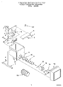 FREEZER INTERIOR Diagram and Parts List for RS20AWXEW00  Roper Refrigerator