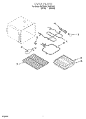 OVEN PARTS, MISCELLANEOUS PARTS Diagram and Parts List for RGE23001  Roper Range