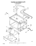 CABINET AND STIRRER Diagram and Parts List for MW8550XS2  Whirlpool Microwave