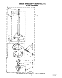 BRAKE AND DRIVE TUBE Diagram and Parts List for KAWE960WAL0  Whirlpool Washer