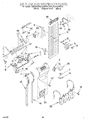 AIR FLOW AND RESERVOIR Diagram and Parts List for KSSP48QFB05  KitchenAid Refrigerator