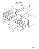 UNIT Diagram and Parts List for KEMS376TWH2  KitchenAid Microwave Oven Combo