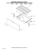DRAWER & BROILER PARTS Diagram and Parts List for WFE540H0AS0  Whirlpool Range