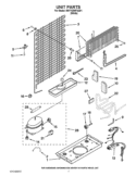 UNIT PARTS Diagram and Parts List for W5TYDWFXQ01  Whirlpool Refrigerator