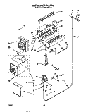 ICEMAKER Diagram and Parts List for KBRC36MHS00  KitchenAid Refrigerator