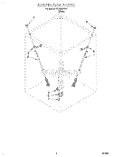 SUSPENSION Diagram and Parts List for CCW5264W4  Whirlpool Washer