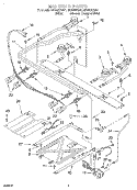 MANIFOLD Diagram and Parts List for SF362BEGQ1  Whirlpool Range