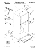 CABINET Diagram and Parts List for ET18GKXDN05  Whirlpool Refrigerator