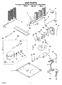 UNIT PARTS Diagram and Parts List for ET8CHKXKT03  Whirlpool Refrigerator