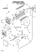 ICEMAKER PARTS Diagram and Parts List for KSSS36FMB01  KitchenAid Refrigerator