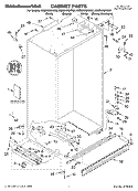 CABINET PARTS Diagram and Parts List for KSSS42QKT02  KitchenAid Refrigerator