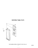 CONTROL PANEL Diagram and Parts List for KCMS135S2  KitchenAid Microwave