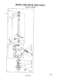 BRAKE AND DRIVE TUBE Diagram and Parts List for LA5700XPW5  Whirlpool Washer
