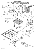 UNIT PARTS Diagram and Parts List for GC3JHAXTL00  Whirlpool Refrigerator