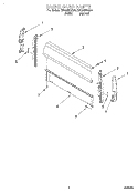 BACKGUARD Diagram and Parts List for SF302BSGW0  Whirlpool Range